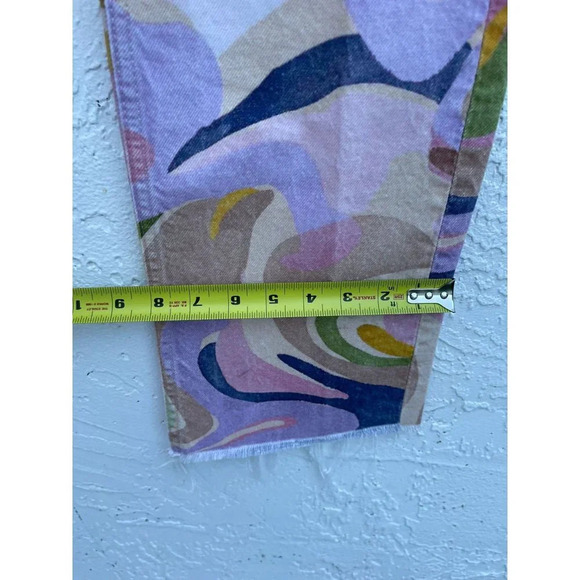 Zara Womens Mid Rise Straight Leg Marble Jeans Multicolor Size 2 - Picture 3 of 16